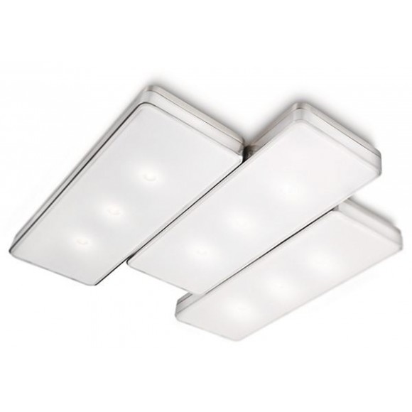 LED prisadené nástenné a stropné svietidlo Philips 9x2W -> nahrádza 80W - matný chróm