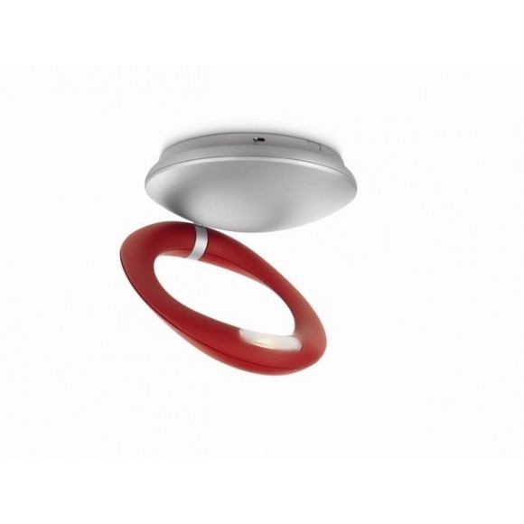 LED prisadené nástenné a stropné svietidlo Philips FLEXO 1x7,5W - červená