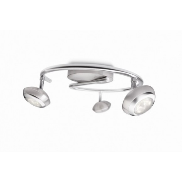 LED prisadené stropné svietidlo bodové Philips SEPIA 3x3W -> nahrádza 55W - matný chróm
