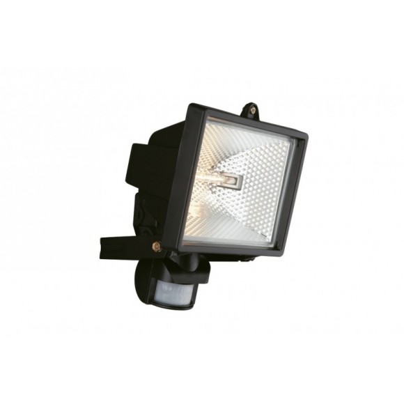 vonkajšie nástenné svietidlo reflektor s pohybovým snímačom Philips Massive 1x300W R7S 118 mm - čierna
