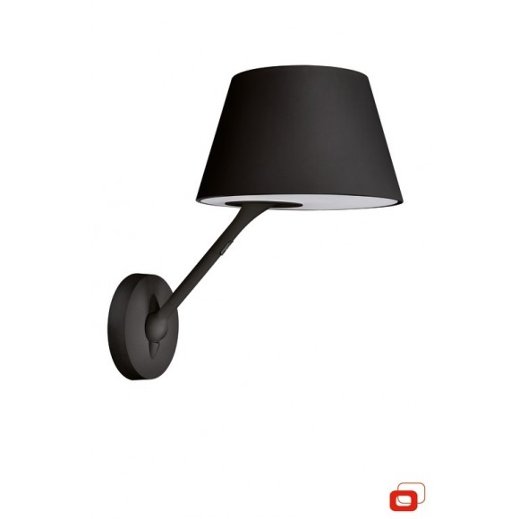 nástenné svietidlo lampa dotyková Philips POSADA 1x100W E27 - čierna