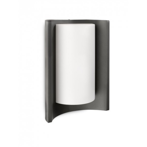 vonkajšie nástenné svietidlo Philips MEANDER 1x20W E27 - antracit šedá