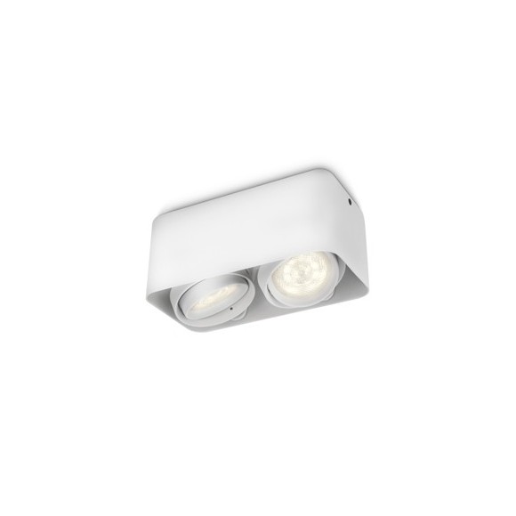 LED prisadené stropné svietidlo bodové Philips Afzelia 2x3W - nahrádza 40W - biela