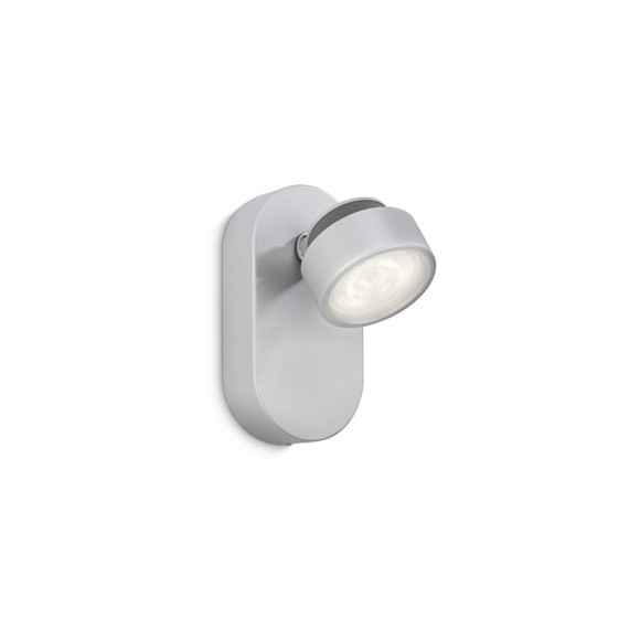 LED nástenné svietidlo bodové lampa Philips RIMUS 1x3W -> nahrádza 25W - šedá