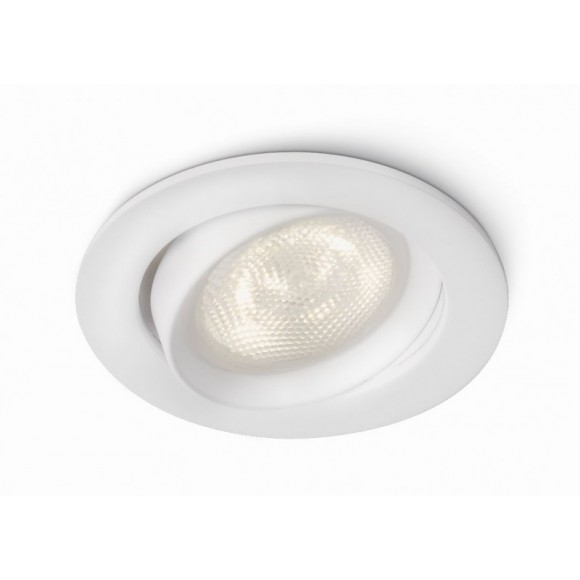LED zápustné bodové svietidlo Philips ELLIPSE 1x3W -> nahrádza 25W - biela