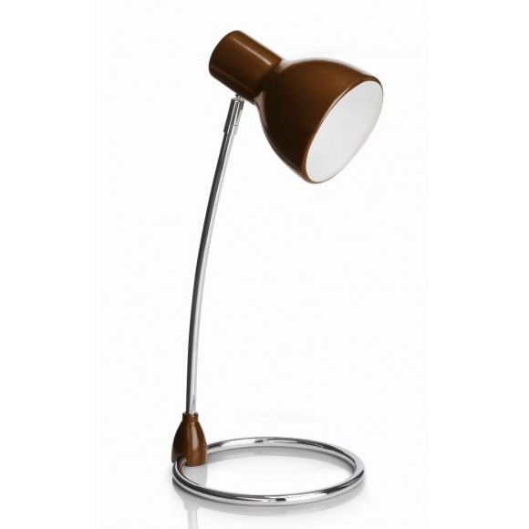 stolná lampa Philips 1x15W E27 - matovaná hnedá