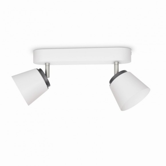 LED prisadené stropné svietidlo bodové Philips Dender 2x4W -> nahrádza 50W - biela