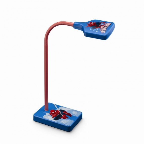 LED detská stolná lampa Philips SPIDER-MAN 1x4W -> nahrádza 30W - modrá
