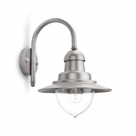 vonkajšie nástenné svietidlo lampa Philips Raindrop 1x53W E27 - hliník