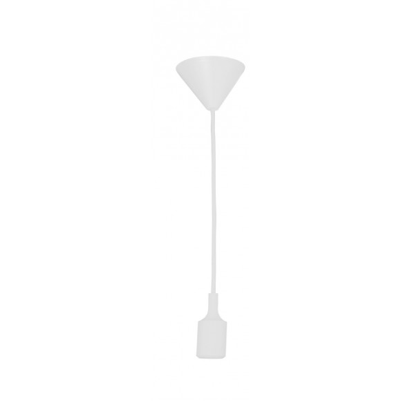 Kábel s objímkou ​​LEDkami E27, biely
