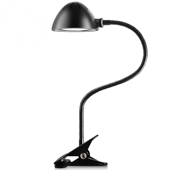 LED stolná lampa Clip LEDKO 3W - čierna