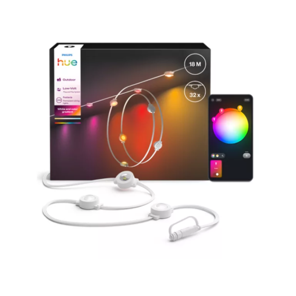 Philips Hue  8721103078506 LED vonkajšia závesná reťaz Festavia  | 24W integrovaný LED zdroj | rgb - farebné | stmievač | biela