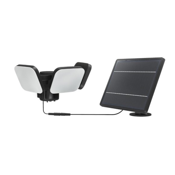 Philips 8721103105455 LED solárne vonkajšie nástenné svietidlo Zyren  | 25W integrovaný LED zdroj | 4000lm | 5000K | čierna