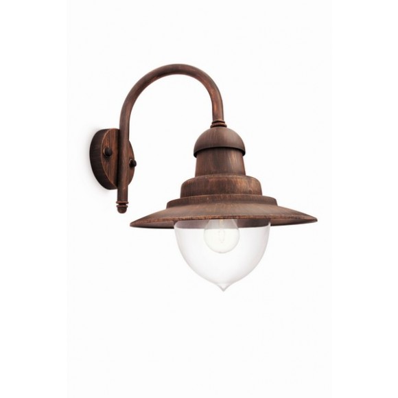 Philips 01652/06 / PN vonkajšie nástenné svietidlo Raindrop 1x60W | E27 | IP44 - bronz