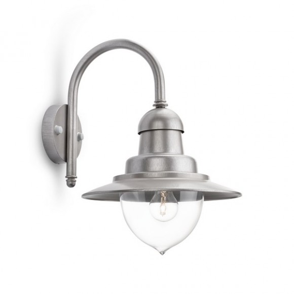 Philips 01652/52 / PN vonkajšie nástenné svietidlo Raindrop 1x60W | E27 | IP44 - nerez