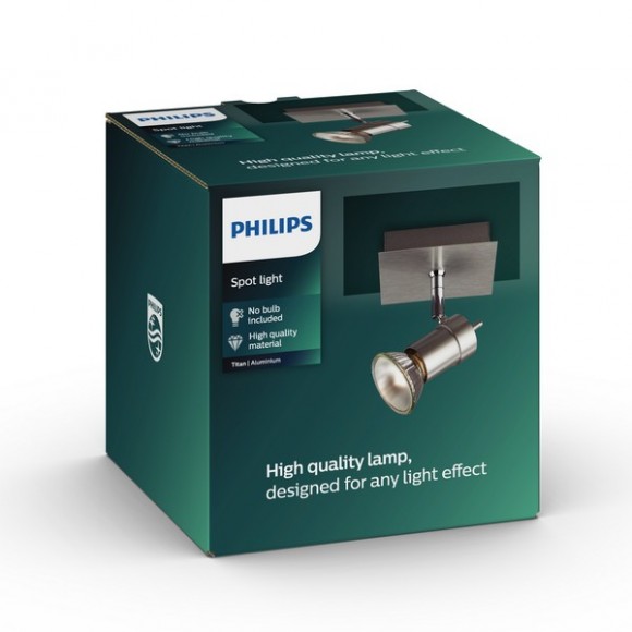 Philips 55080/48 / PN prisadené bodové svietidlo Titan 1x50W | GU10 - hliník