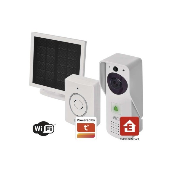 EMOS H4030 solárne Go Smart bezdrátový domovní WiFivideozvonek