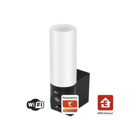 EMOS H4055 LED vonkajšie svietidlo s kamerou Go Smart Torch WiFi integrovaný LED zdroj | 1200lm