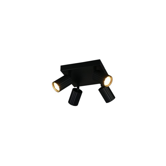 Trio T867730432 bodové stropné svietidlo SOKA | 10W GU10 | čierna
