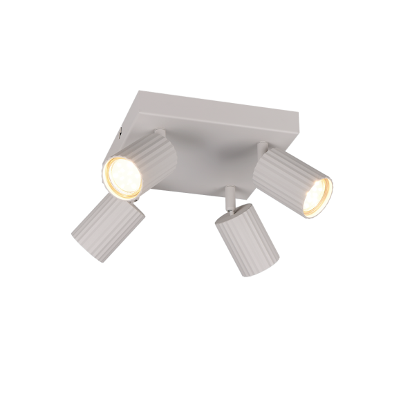 Trio T867730476 bodové stropné svietidlo SOKA  | 10W GU10 | sivá