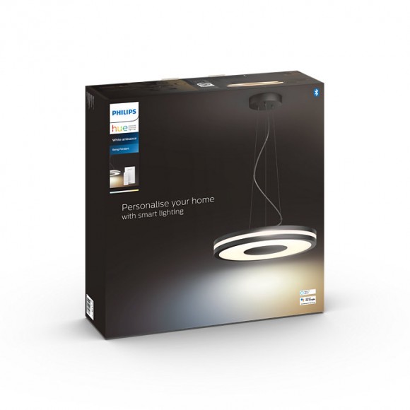 Philips Hue 8718696175286 LED závesný luster Being 1x27w | 2400lm | 2200-6500K - White Ambiance, diaľkové ovládanie, Bluetooth, stmievateľné, hliník