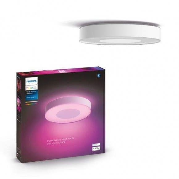 Philips Hue 41163/31 / P9 LED stropné svietidlo Infuse L 1x52,5W | 3700lm | 2200-6500K | RGB - White and color Ambiance, stmievateľné, Bluetooth, biela