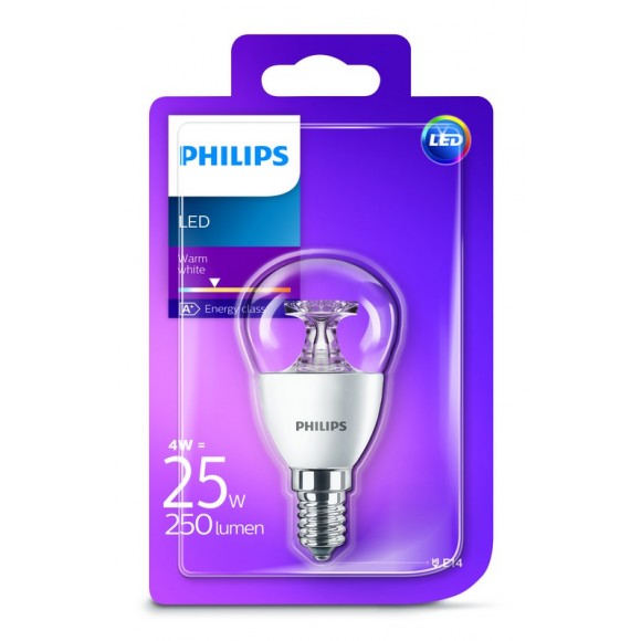 Philips 101381292 LED žiarovka 1x4W | E14 | 2700K