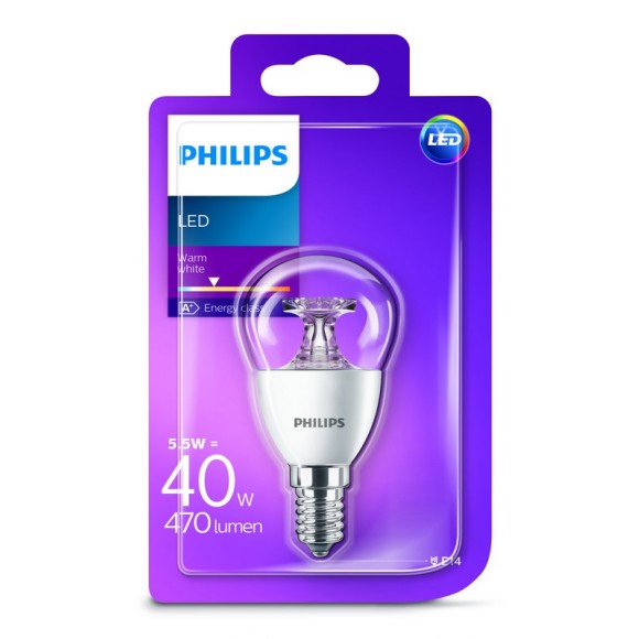 Philips 101381406 LED žiarovka 1x5,5W | E14 | 2700K