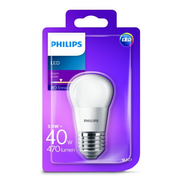Philips 101380712 LED žiarovka 1x5,5W | E27 | 2700K