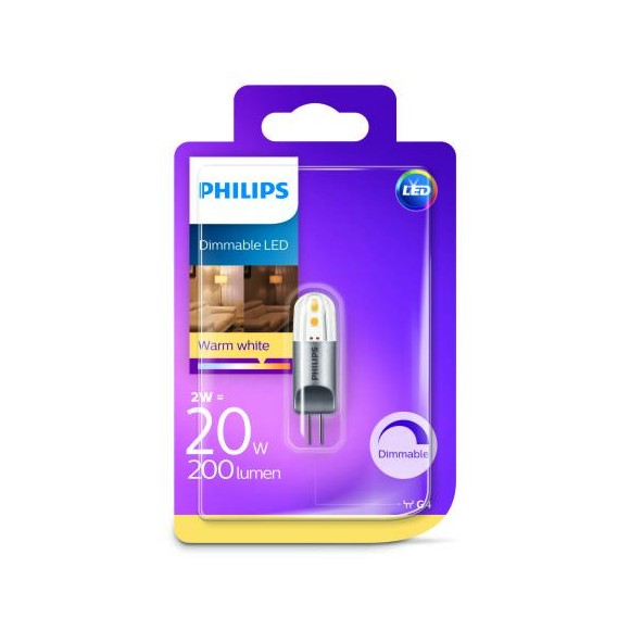 Philips 8718696578636 LED žiarovka 1x2W | G4 | 2700K