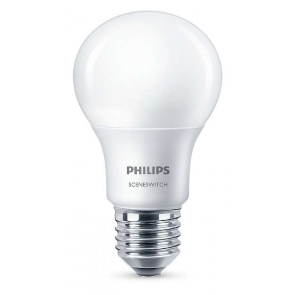 Philips 8718696588840 LED žiarovka 2-5-8W | 2200-2500-2700K | E27 - funkcie SceneSwitch