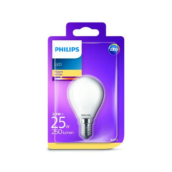 Philips 8718696706275 LED žiarovka 1x2,2W | E14 | 2700K