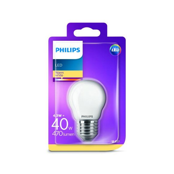 Philips 8718696706336 LED žiarovka 1x4,3W | E27 | 2700K