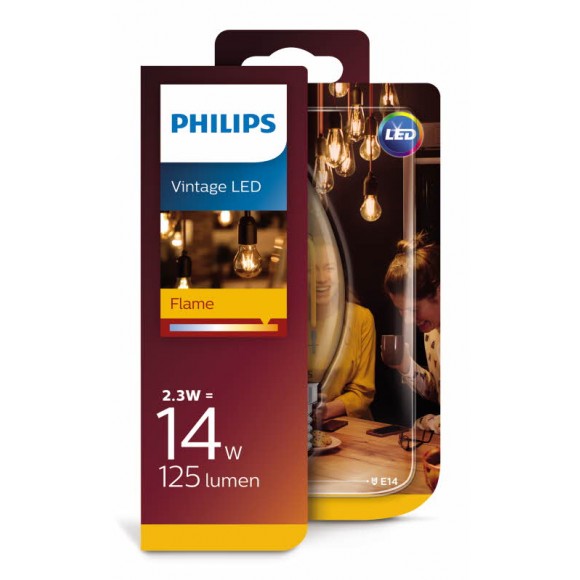 Philips 8718696767450 LED žiarovka Vintage Classic 2,3W | E14 | 2000K