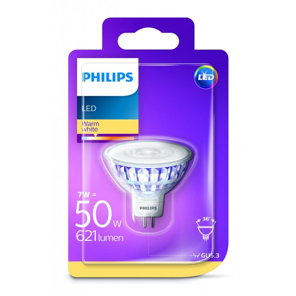 Philips 8718696813959 LED žiarovka 1x7W | GU5.3 | 2700K