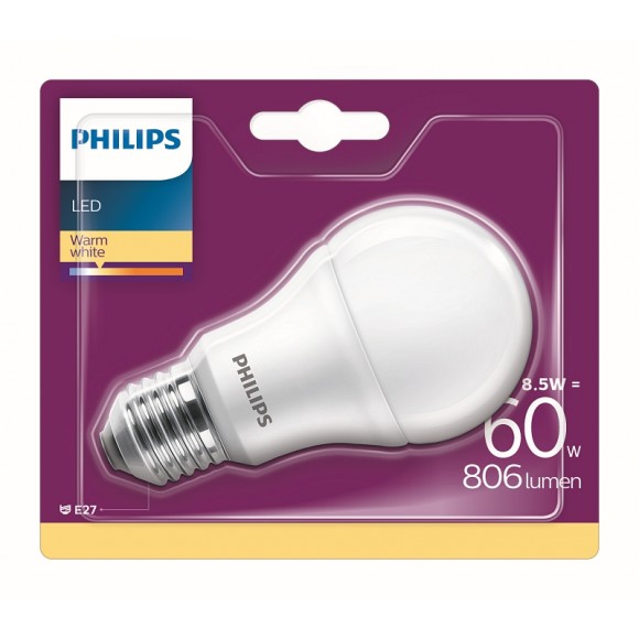 Philips 8718696829691 LED žiarovka 1x8,5W | E27 | 2700K