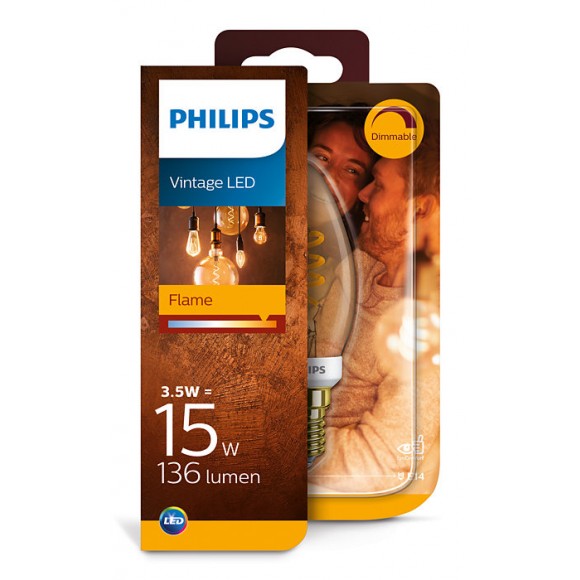 Philips 8718699676131 LED žiarovka 1x2,3W | E14 | 2000K - extra teplá, EyeComfort