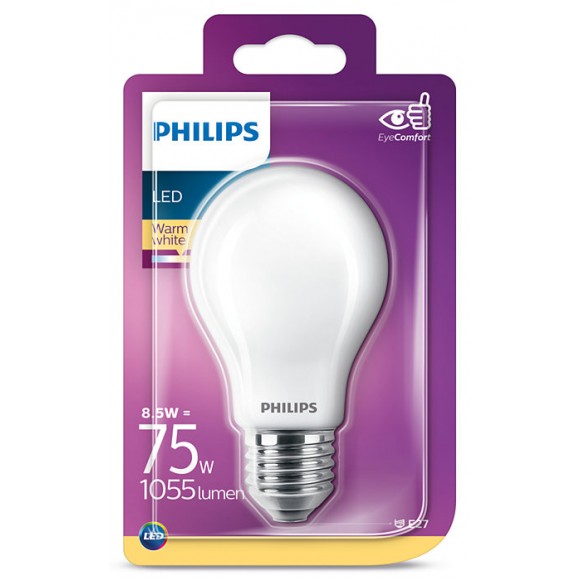 Philips 8718699726638 LED žiarovka 1x8,5W | E27 | 2700K  - EYECOMFORT
