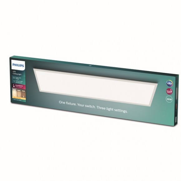 Philips 8719514326729 LED stropné panelové svietidlo Super Slim 1x36W | 3200lm | 2700K - EyeComfort, biela