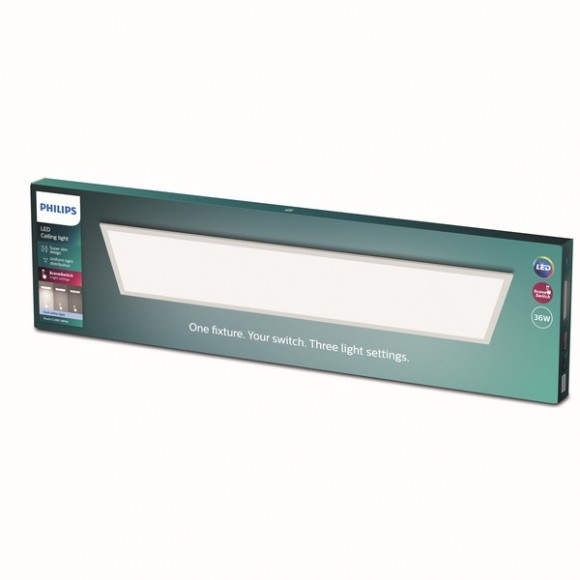 Philips 8719514326743 LED stropné panelové svietidlo Super Slim 1x36W | 3600lm | 4000K - EyeComfort, biela