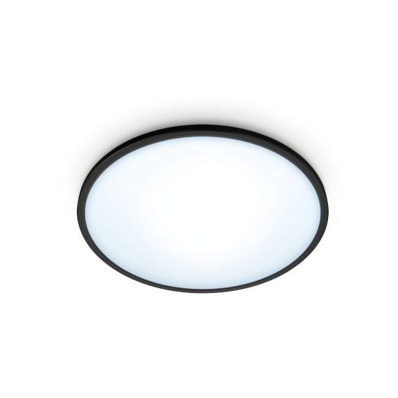 WiZ 8719514338036 LED stropné svietidlo Superslim 1x16w | 1600lm | 2700-6500K - stmievateľné, čierna