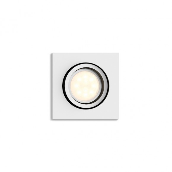 Philips Hue 8719514338609 LED zápustné svietidlo Milliskin 1x5W | GU10 | 350lm | 2200-6500K - Bluetooth, stmievateľné, White ambiance, biela