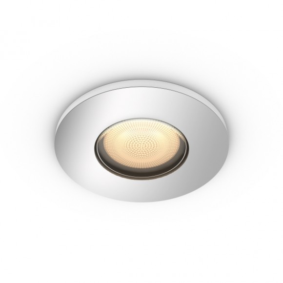 Philips Hue 8719514340794 LED kúpeľňové bodové zápustné svietidlo Adore 1x5W | GU10 | 350lm | 2200-6500K | IP44 - stmievateľné, Bluetooth, White Ambiance, chróm