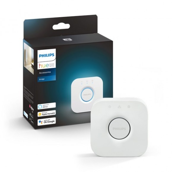 Philips Hue 8719514342620 ovládač Hue Bridge 2.0 - biela