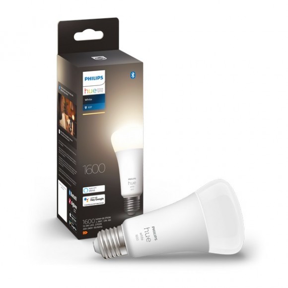 Philips Hue 871951434320 LED žiarovka 1x15,5W | E27 | 1600lm 2700K - biela