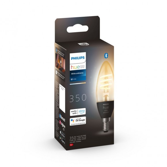 Philips Hue 8719514411807 LED filamentová žiarovka sviečka 1x406W | E14 | 300lm | 2200-4500K