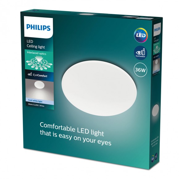 Philips 8719514431720 LED stropné svietidlo Moire 1x36W | 3800lm | 4000K- biela