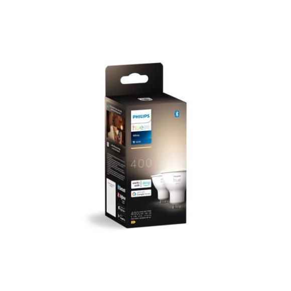 Philips Hue  8720169230231 LED inteligentná žiarovka | 4,2W GU10 | 2x400lm | 2700K