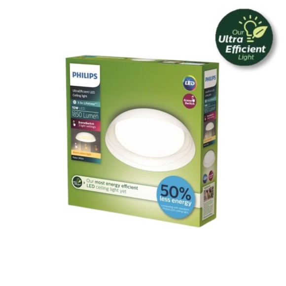 Philips 8720169301016 LED prisadené stropné svietidlo Fleta  | 10W integrovaný LED zdroj | 1850lm | 2700K