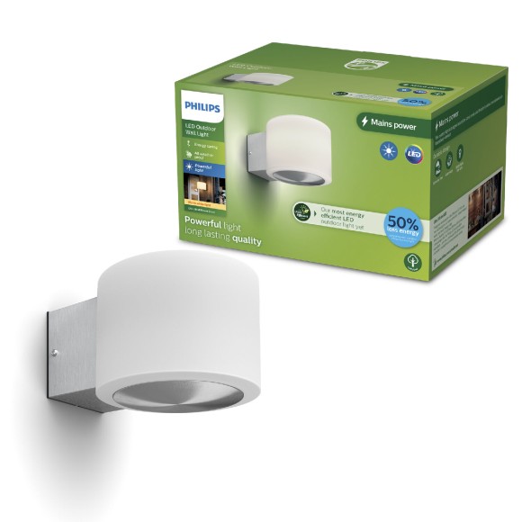 Philips 8720169351332 LED vonkajšie nástenné svietidlo Otis  | 4,3W integrovaný LED zdroj | 800lm | 2700K